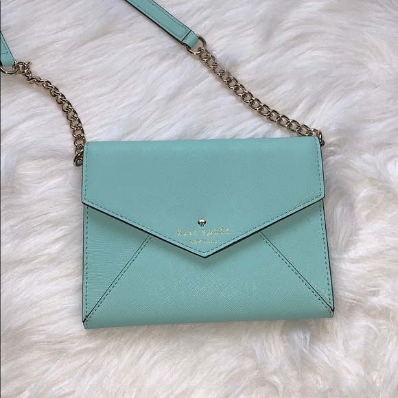 Kate Spade ♠️Tiffany Blue Envelope Crossbody - Picture 7 of 7